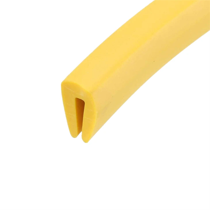 Borda da tira de vedação de borracha em forma de U